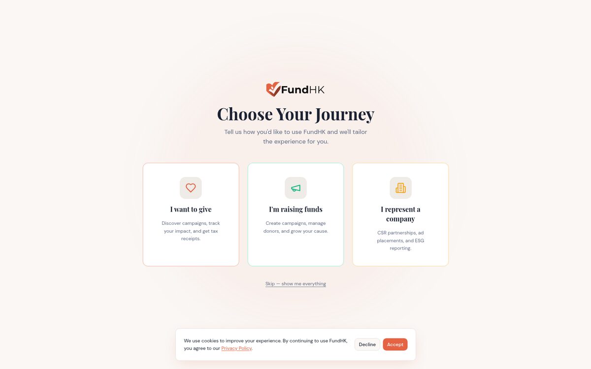 FundHK.org platform preview